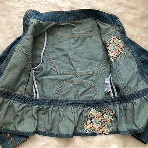 Tsumori Chisato Embroidered Jeans Jacket, sz 4